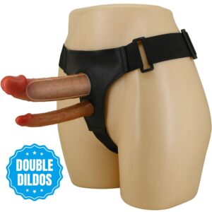 La marca PRETTY LOVE nos facilita esta imagen de su producto PRETTY LOVE - KEAVEN HARNESS BRIEFS UNIVERSAL & COMFORTABLE DOBLE DILDO para nuestro catálogo.