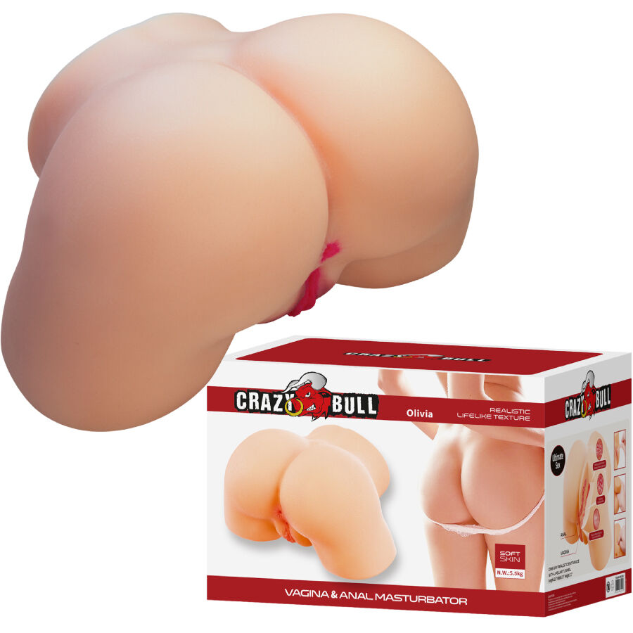 La marca CRAZY BULL nos facilita esta imagen de su producto CRAZY BULL - OLIVIA TRASERO FEMENINO REALISTA VAGINA Y ANAL 5.5 KG para nuestro catálogo.