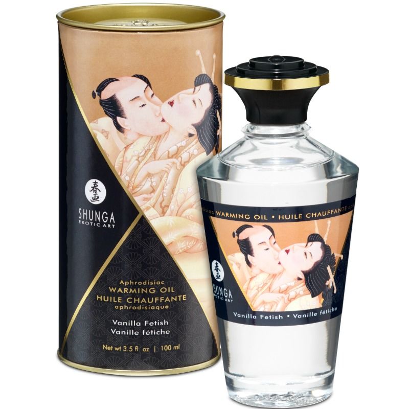 La marca SHUNGA OILS nos facilita esta imagen de su producto SHUNGA - ACEITE MASAJE EFECTO CALOR SABOR VAINILLA 100 ML para nuestro catálogo.