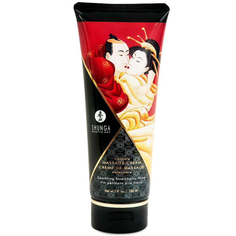 La marca SHUNGA MASSAGE CREAM nos facilita esta imagen de su producto SHUNGA - CREMA MASAJE FRESAS Y CAVA 200 ML para nuestro catálogo.