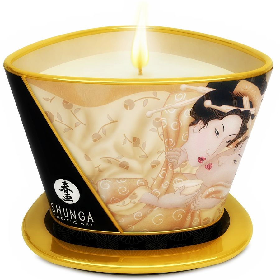 La marca SHUNGA CANDLES nos facilita esta imagen de su producto SHUNGA - MINI CARESS BY CANDELIGHT VELA MASAJE VAINILLA 170 ML para nuestro catálogo.