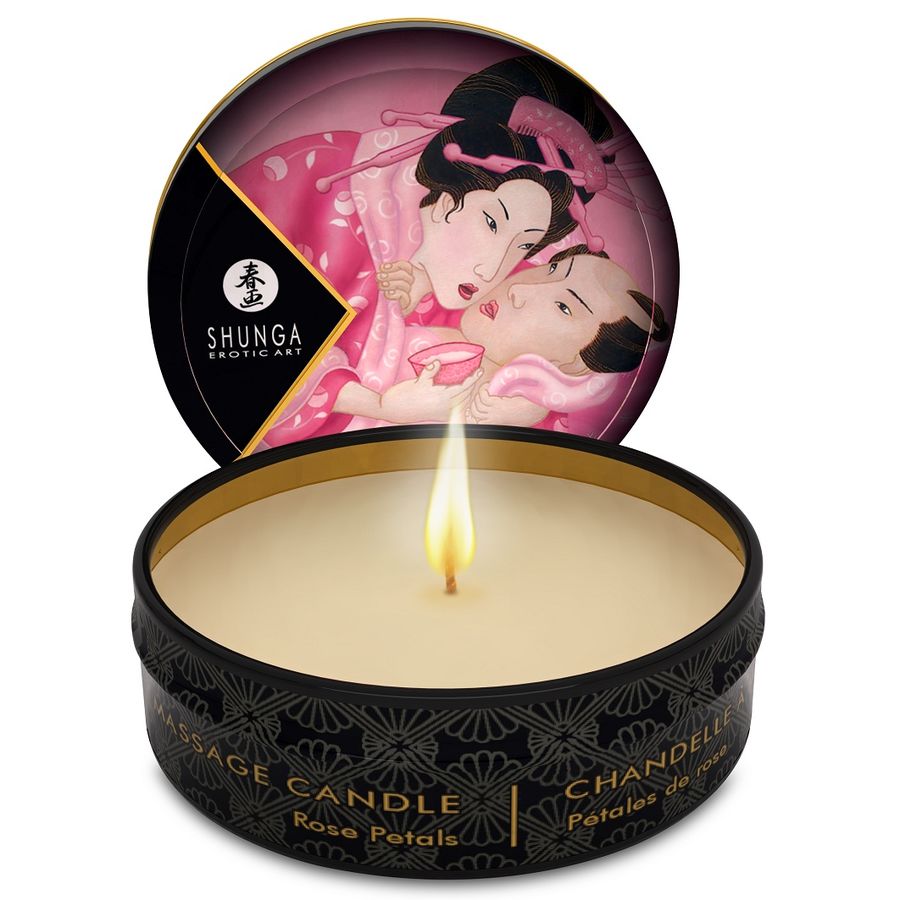 La marca SHUNGA CANDLES nos facilita esta imagen de su producto SHUNGA - MINI CARESS BY CANDELIGHT VELA MASAJE ROSAS 30 ML para nuestro catálogo.