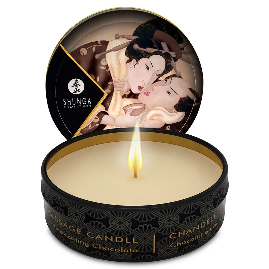 La marca SHUNGA CANDLES nos facilita esta imagen de su producto SHUNGA - MINI CARESS BY CANDELIGHT VELA MASAJE CHOCOLATE 30 ML para nuestro catálogo.
