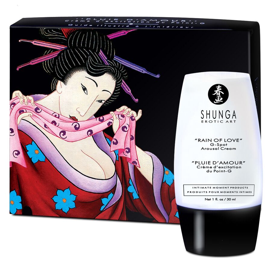 La marca SHUNGA APHRODISIACS nos facilita esta imagen de su producto SHUNGA - LLUVIA DE AMOR CREMA ESTIMULANTE DEL PUNTO G para nuestro catálogo.