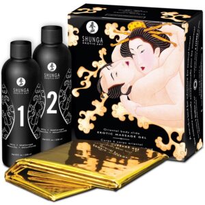 La marca SHUNGA KITS nos facilita esta imagen de su producto SHUNGA - GEL DE MASAJE ERÓTICO CUERPO A CUERPO ORIENTAL MELÓN MANGO para nuestro catálogo.