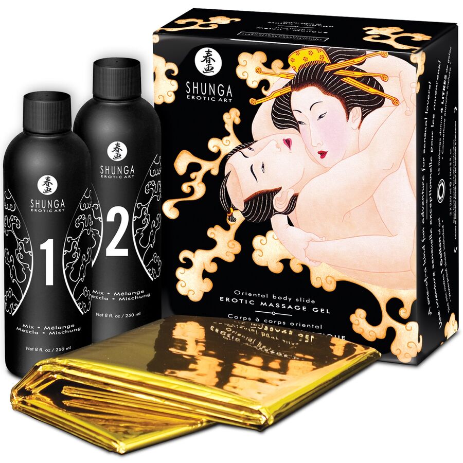 La marca SHUNGA KITS nos facilita esta imagen de su producto SHUNGA - GEL DE MASAJE ERÓTICO CUERPO A CUERPO ORIENTAL MELÓN MANGO para nuestro catálogo.