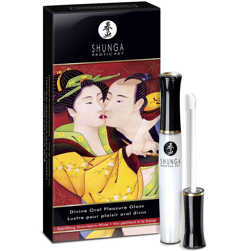La marca SHUNGA APHRODISIACS nos facilita esta imagen de su producto SHUNGA - GLOSS LABIAL DIVINO FRESA & CAVA para nuestro catálogo.