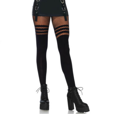 La marca LEG AVENUE HOSIERY nos facilita esta imagen de su producto LEG AVENUE - PANTYHOUSE MEDIAS REJILLA NEGRO para nuestro catálogo.