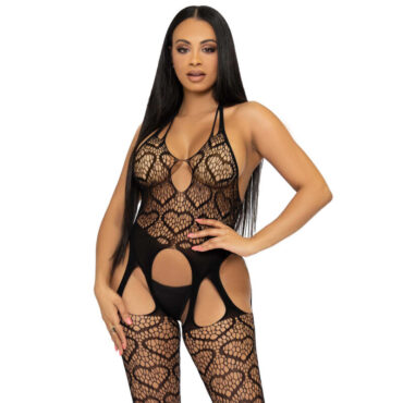 La marca LEG AVENUE BODYSTOCKINGS nos facilita esta imagen de su producto LEG AVENUE - BODYSTOCKING DE RED CON TIRANTES TALLA ÚNICA - NEGRO para nuestro catálogo.