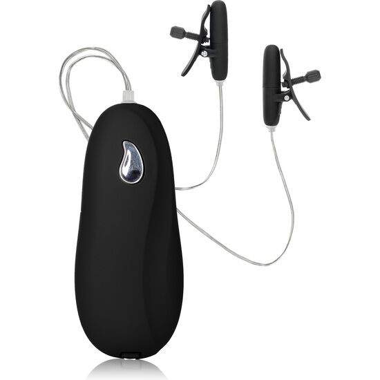 La marca CALEXOTICS nos facilita esta imagen de su producto CALEXOTICS - PINZAS CON VIBRACIÓN NEGRO para nuestro catálogo.