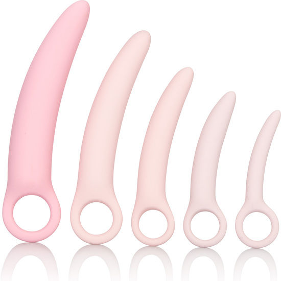 La marca CALEXOTICS nos facilita esta imagen de su producto CALEXOTICS - INSPIRE KIT DILATADOR VAGINAL SILICONA 5 PCS para nuestro catálogo.