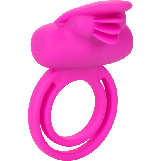 La marca CALEXOTICS nos facilita esta imagen de su producto CALEXOTICS - DUAL CLIT FLICKER ENHANCER DOBLE ANILLO VIBRADOR DE SILICONA ROSA para nuestro catálogo.
