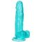 La marca CALEXOTICS nos facilita esta imagen de su producto CALEXOTICS - SIZE QUEEN DILDO AZUL 15.3 CM para nuestro catálogo.