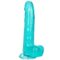La marca CALEXOTICS nos facilita esta imagen de su producto CALEXOTICS - SIZE QUEEN DILDO AZUL 20.3 CM para nuestro catálogo.