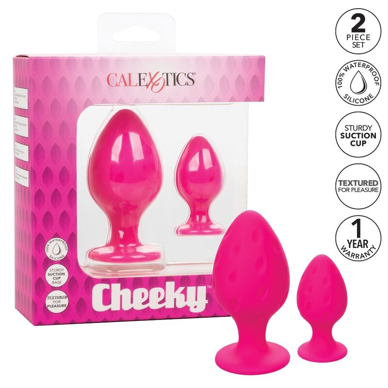 La marca CALEXOTICS nos facilita esta imagen de su producto CALEXOTICS - CHEEKY PLUGS ANALES ROSA para nuestro catálogo.