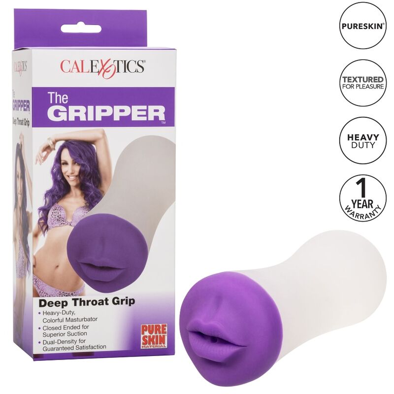 La marca CALEXOTICS nos facilita esta imagen de su producto CALEXOTICS - DEEP THROAT GRIP MASTURBADOR BOCA para nuestro catálogo.