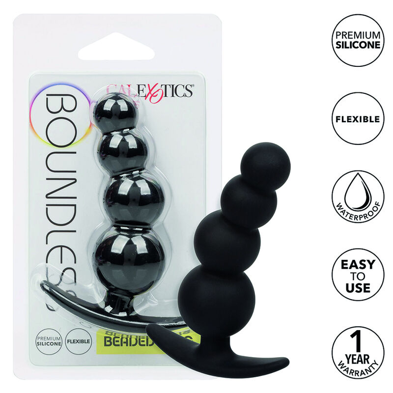 La marca CALEXOTICS nos facilita esta imagen de su producto CALEXOTICS - BOUNDLESS PLUG ANAL CUENTAS para nuestro catálogo.