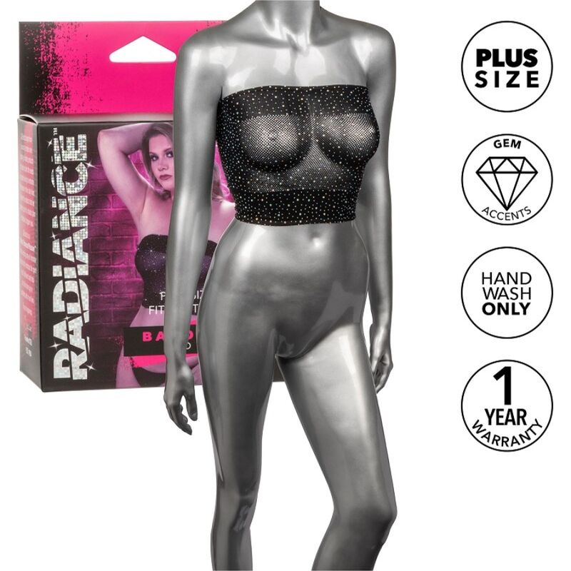 La marca CALEXOTICS nos facilita esta imagen de su producto CALEXOTICS - RADIANCE TOP BANDEAU PEDRERÍA TALLA GRANDE para nuestro catálogo.