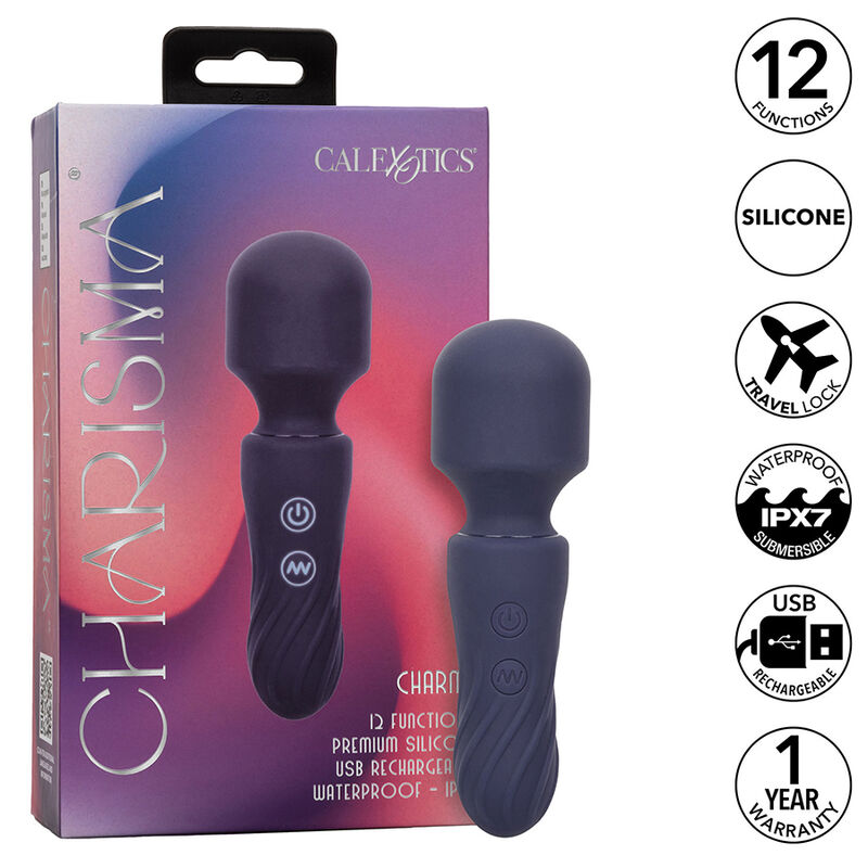 La marca CALEXOTICS nos facilita esta imagen de su producto CALEXOTICS - CHARISMA CHARM MASAJEADOR 12 FUNCIONES MORADO para nuestro catálogo.