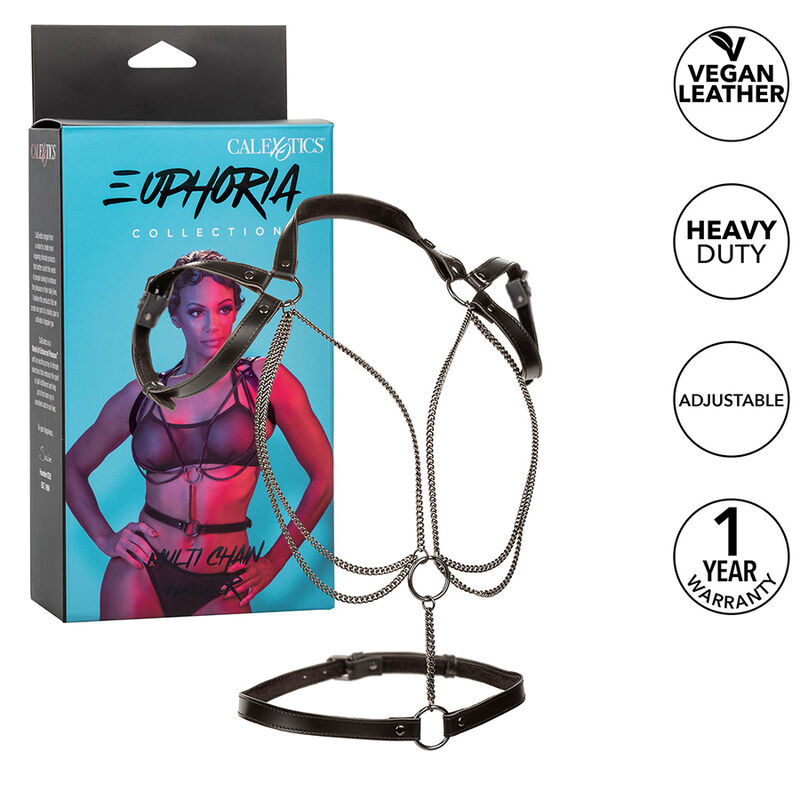 La marca CALEXOTICS nos facilita esta imagen de su producto CALEXOTICS - EUPHORIA ARNÉS ESTILO CABESTRO CON MÚLTIPLES CADENAS PREMIUM para nuestro catálogo.