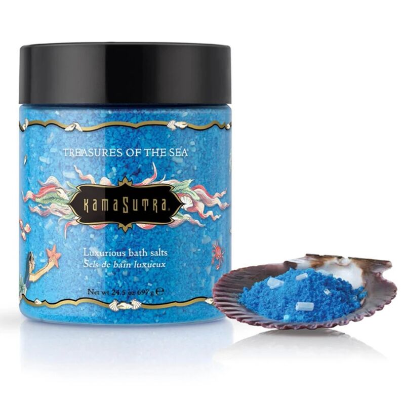 La marca KAMASUTRA  COSMETICS nos facilita esta imagen de su producto KAMASUTRA - SALES DE BAÑO TREASURES OF THE SEA 697 GR para nuestro catálogo.