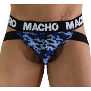 La marca MACHO UNDERWEAR nos facilita esta imagen de su producto MACHO - MX28MA JOCK MILITAR AZUL M para nuestro catálogo.