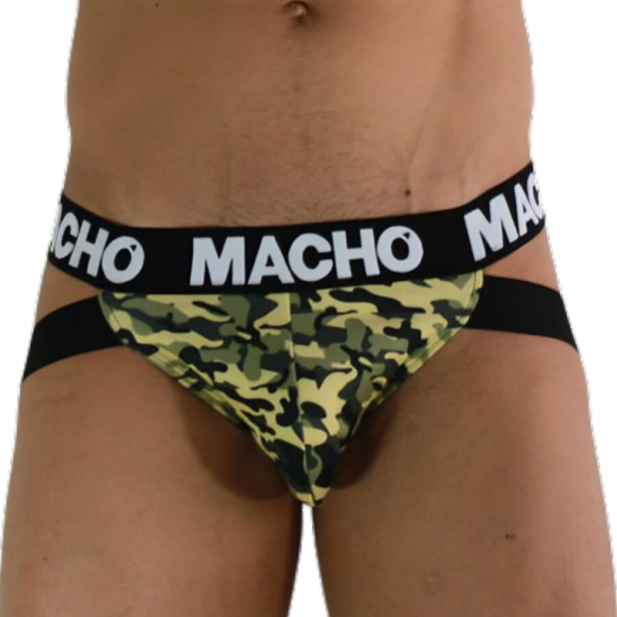 La marca MACHO UNDERWEAR nos facilita esta imagen de su producto MACHO - MX28MV JOCK MILITAR VERDE S para nuestro catálogo.