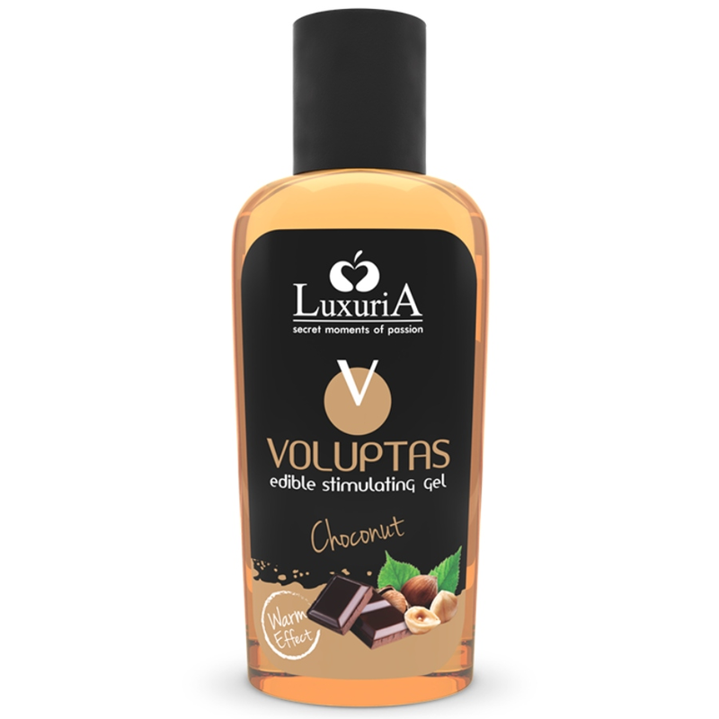 La marca INTIMATELINE LUXURIA nos facilita esta imagen de su producto INTIMATELINE LUXURIA - VOLUPTAS GEL MASAJE COMESTIBLE EFECTO CALOR - CHOCONUT 100 ML para nuestro catálogo.