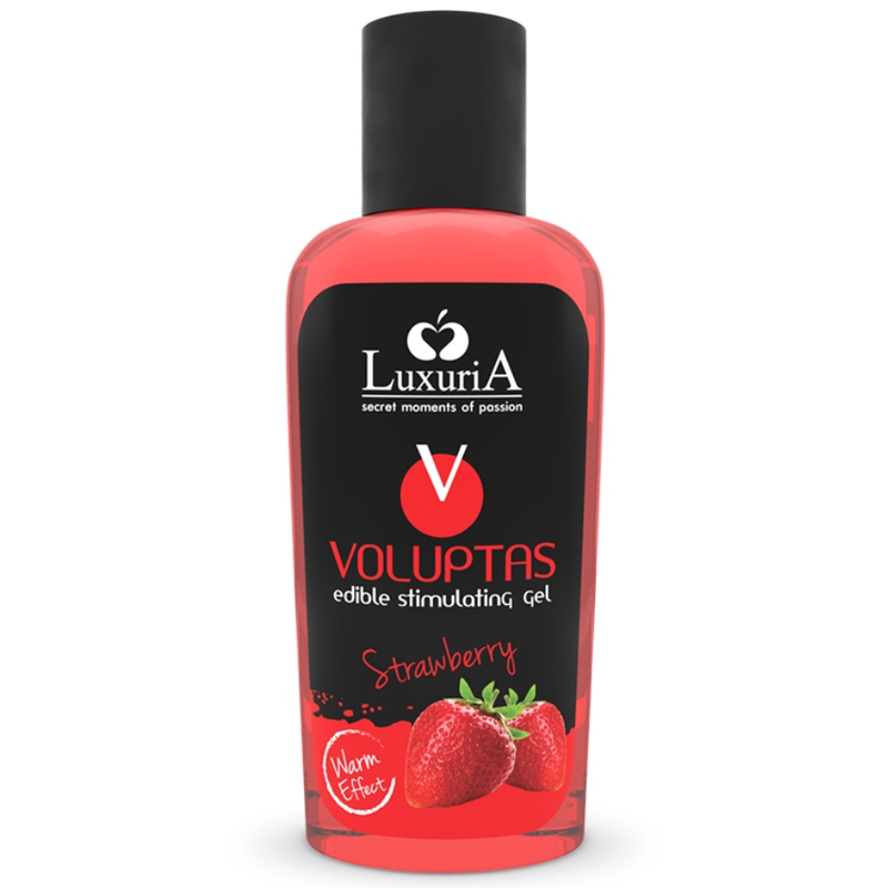La marca INTIMATELINE LUXURIA nos facilita esta imagen de su producto INTIMATELINE LUXURIA - VOLUPTAS GEL MASAJE COMESTIBLE EFECTO CALOR - FRESA 100 ML para nuestro catálogo.