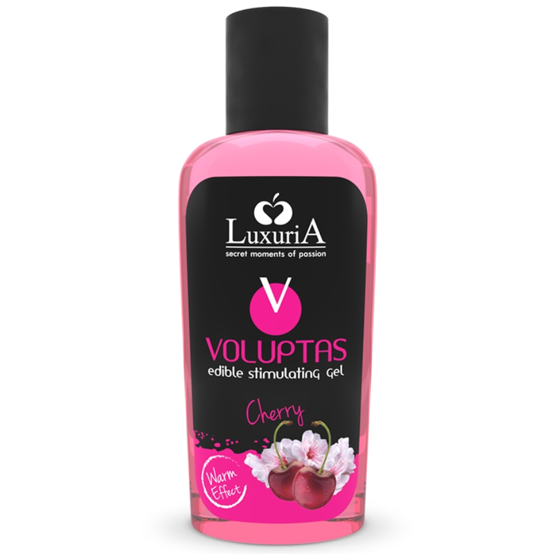 La marca INTIMATELINE LUXURIA nos facilita esta imagen de su producto INTIMATELINE LUXURIA - VOLUPTAS GEL MASAJE COMESTIBLE EFECTO CALOR - CEREZA 100 ML para nuestro catálogo.