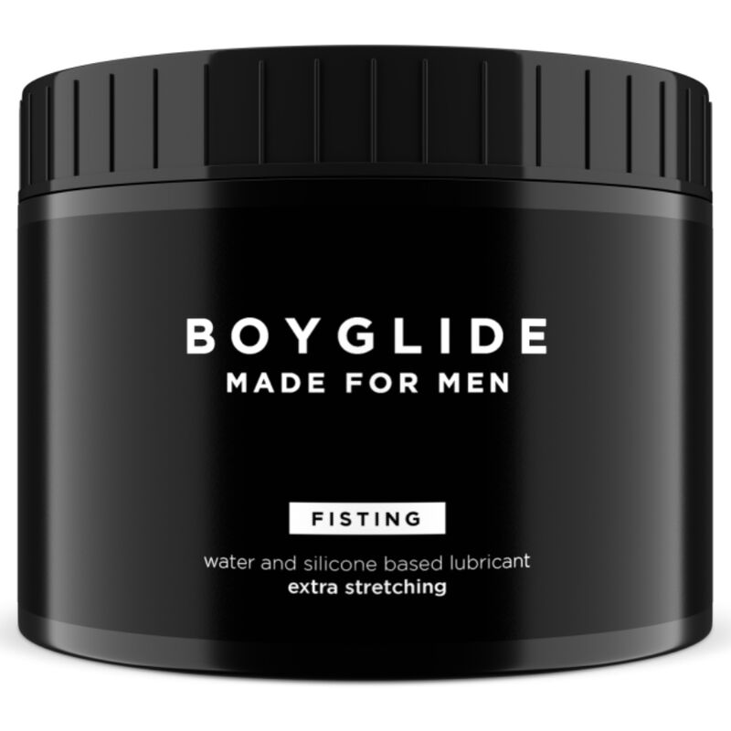 La marca INTIMATELINE BOYGLIDE nos facilita esta imagen de su producto INTIMATELINE - BOYGLIDE FISTING LUBRICANTE BASE AGUA Y SILICONA FISTING 500 ML para nuestro catálogo.