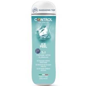 La marca CONTROL LUBES nos facilita esta imagen de su producto CONTROL - GEL 3 EN 1 ICE FEEL 200 ML para nuestro catálogo.