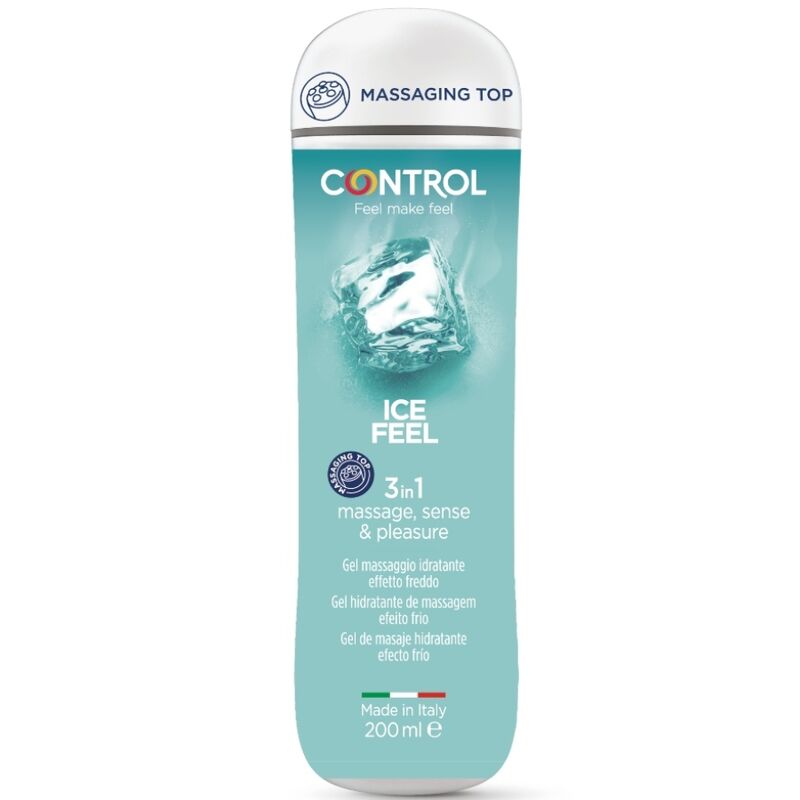La marca CONTROL LUBES nos facilita esta imagen de su producto CONTROL - GEL 3 EN 1 ICE FEEL 200 ML para nuestro catálogo.