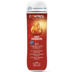 La marca CONTROL LUBES nos facilita esta imagen de su producto CONTROL - GEL 3 EN 1 HOT PASSION 200 ML para nuestro catálogo.