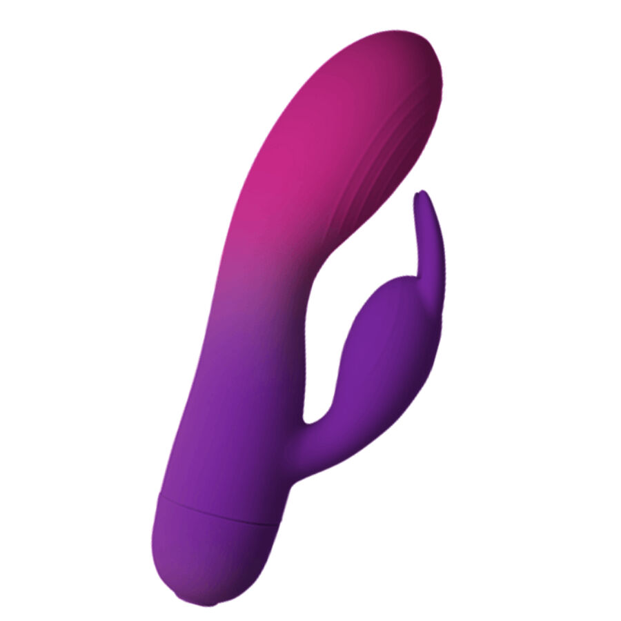 La marca ROCKS-OFF nos facilita esta imagen de su producto ROCKS- OFF - GLO- GIRL VIBRADOR RABBIT MORADO para nuestro catálogo.