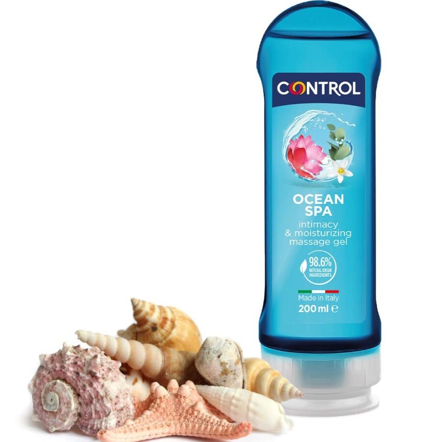 La marca CONTROL LUBES nos facilita esta imagen de su producto CONTROL - 2 EN 1 MASSAGE & PLEASURE MEDITERRANEAN SEA 200 ML para nuestro catálogo.