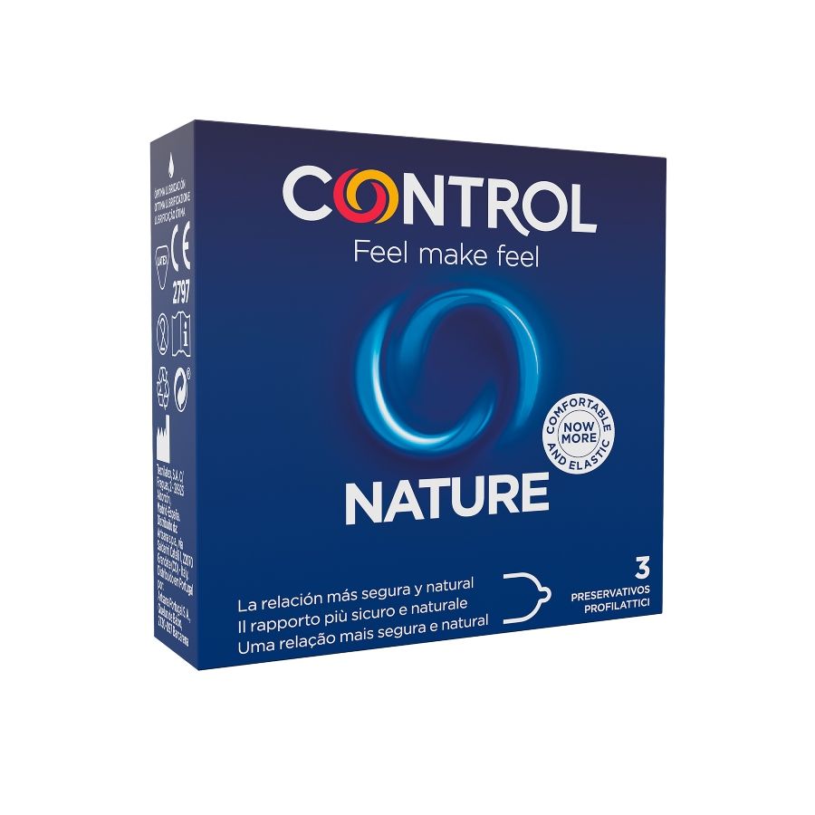 La marca CONTROL CONDOMS nos facilita esta imagen de su producto CONTROL - NATURE PRESERVATIVOS 3 UNIDADES para nuestro catálogo.