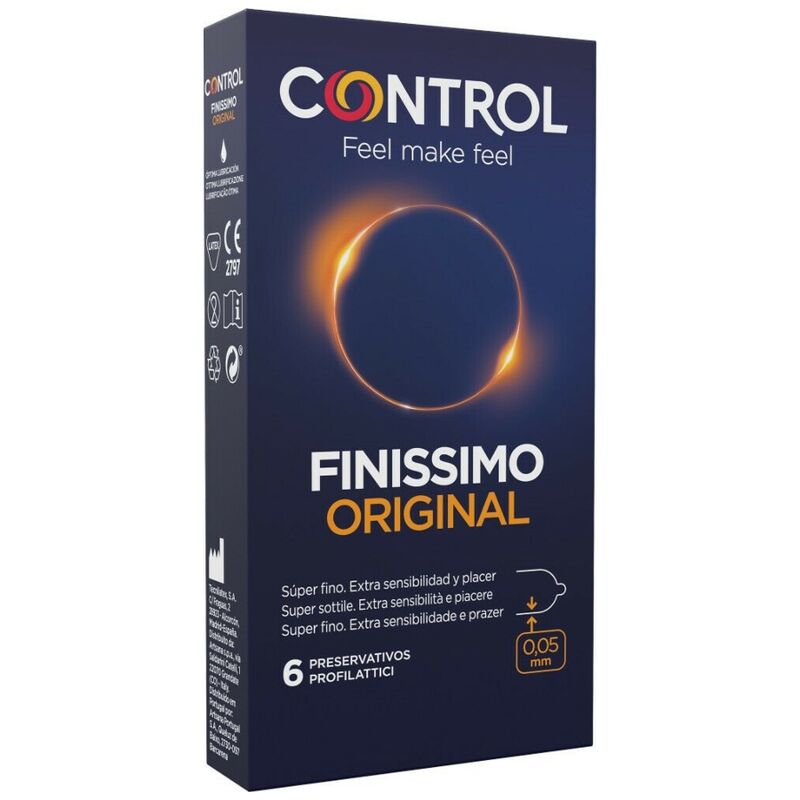 La marca CONTROL CONDOMS nos facilita esta imagen de su producto CONTROL - FINISSIMO ORIGINAL 6 UNIDADES para nuestro catálogo.