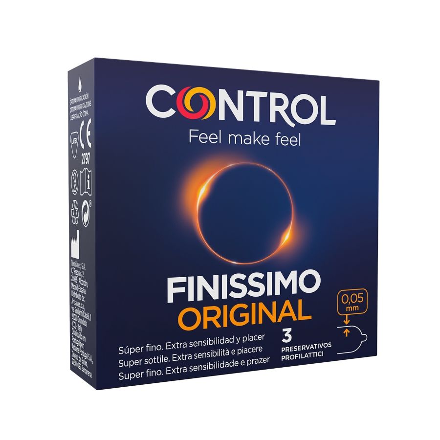 La marca CONTROL CONDOMS nos facilita esta imagen de su producto CONTROL - FINISSIMO PRESERVATIVOS 3 UNIDADES para nuestro catálogo.