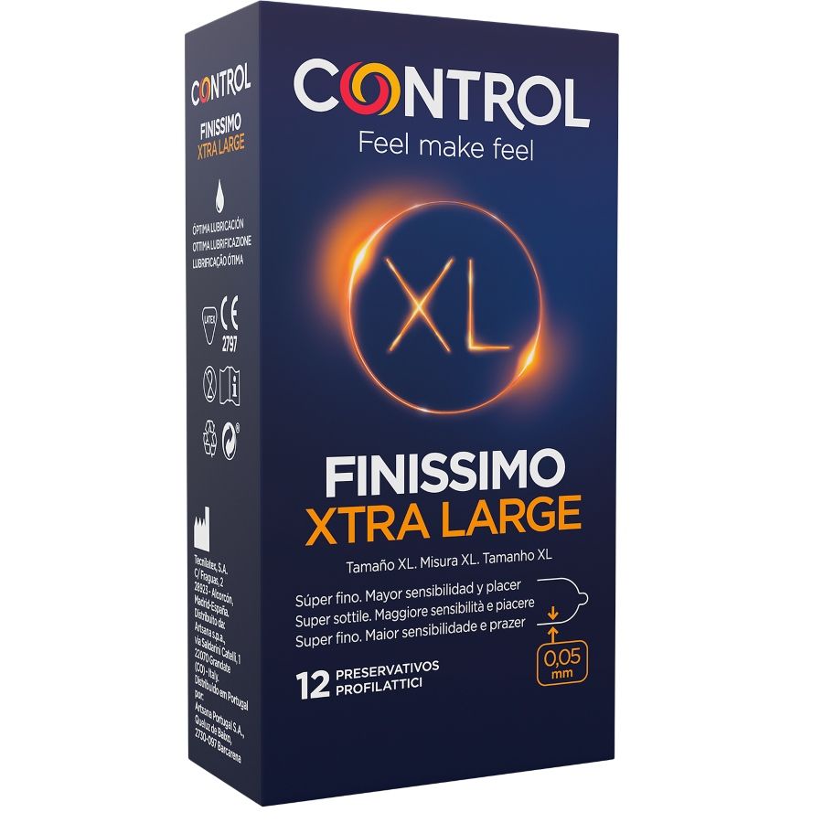 La marca CONTROL CONDOMS nos facilita esta imagen de su producto CONTROL - FINISSIMO XL PRESERVATIVOS 12 UNIDADES para nuestro catálogo.