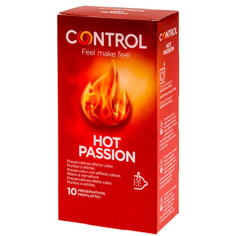 La marca CONTROL CONDOMS nos facilita esta imagen de su producto CONTROL - HOT PASSION PRESERVATIVOS EFECTO CALOR 10 UNIDADES para nuestro catálogo.