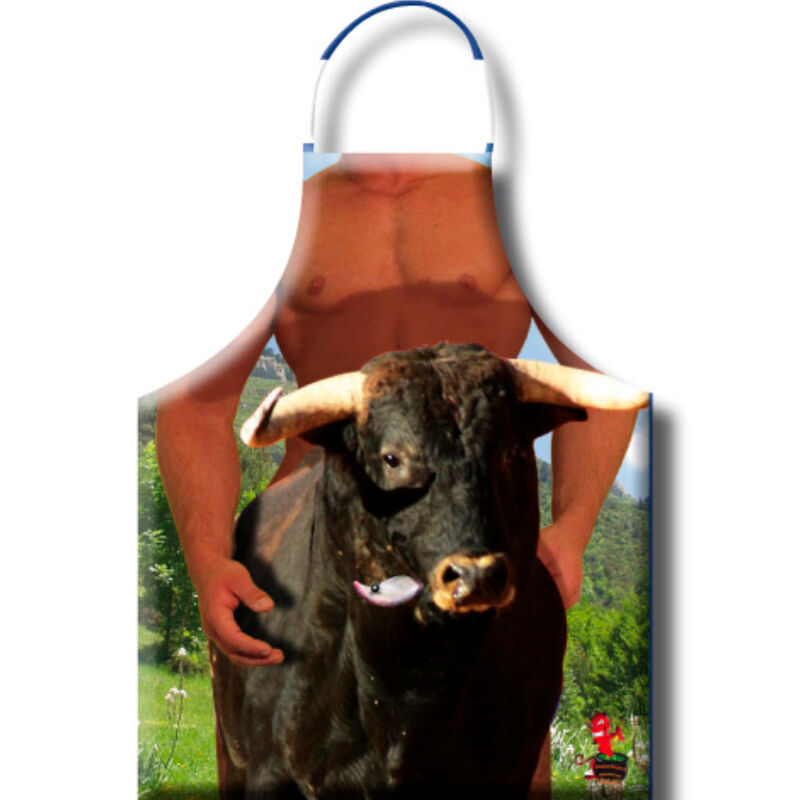 La marca DIABLO PICANTE nos facilita esta imagen de su producto DIABLO PICANTE - DELANTAL TORO para nuestro catálogo.