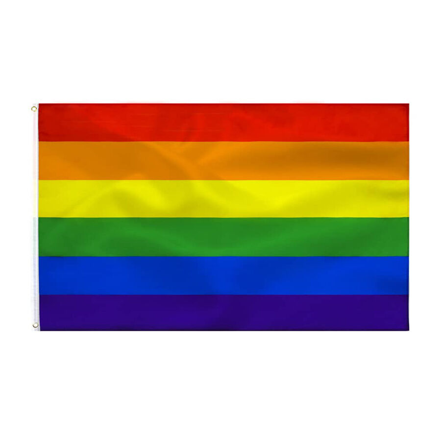 La marca PRIDE nos facilita esta imagen de su producto PRIDE - BANDERA ARCOÍRIS 90 X 150 CM para nuestro catálogo.