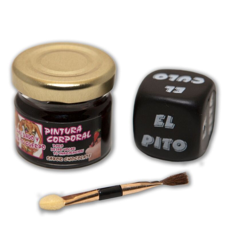 La marca DIABLO PICANTE nos facilita esta imagen de su producto DIABLO PICANTE - PINTURA DE CHOCOLATE Y DADO DE CUERPO para nuestro catálogo.