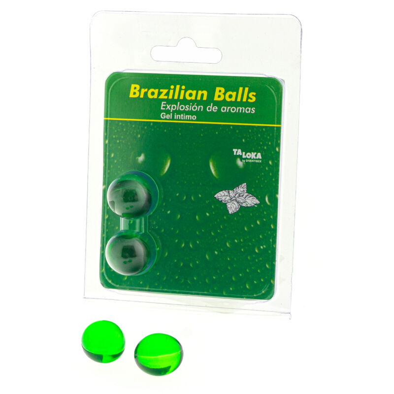 La marca TALOKA nos facilita esta imagen de su producto TALOKA - BRAZILIAN BALLS GEL ÍNTIMO MENTA 2 BOLAS para nuestro catálogo.