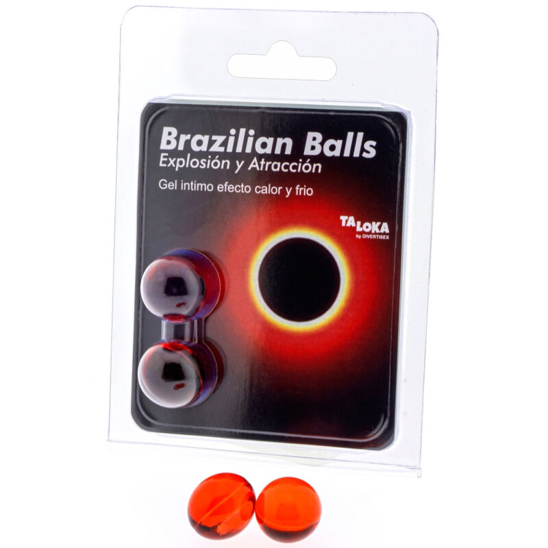 La marca TALOKA nos facilita esta imagen de su producto TALOKA - BRAZILIAN BALLS GEL EXCITANTE EFECTO CALOR Y FRÍO 2 BOLAS para nuestro catálogo.