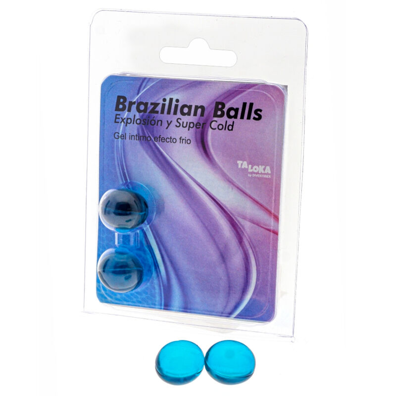 La marca TALOKA nos facilita esta imagen de su producto TALOKA - BRAZILIAN BALLS GEL EXCITANTE EFECTO FRÍO 2 BOLAS para nuestro catálogo.
