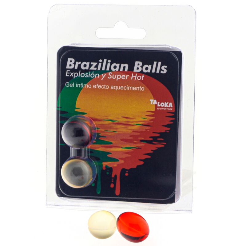 La marca TALOKA nos facilita esta imagen de su producto TALOKA - BRAZILIAN BALLS GEL EXCITANTE EFECTO SUPER CALIENTE 2 BOLAS para nuestro catálogo.
