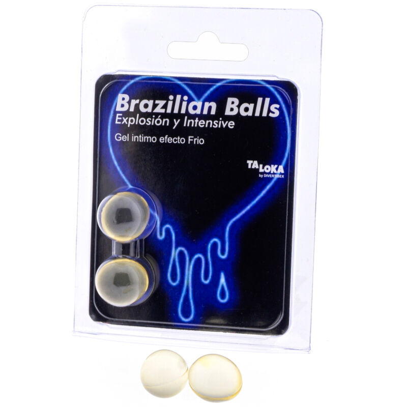 La marca TALOKA nos facilita esta imagen de su producto TALOKA - BRAZILIAN BALLS GEL EXCITANTE EFECTO FRIO Y VIBRACIÓN 2 BOLAS para nuestro catálogo.