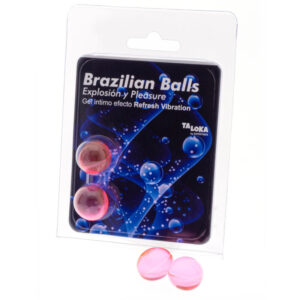 La marca TALOKA nos facilita esta imagen de su producto TALOKA - BRAZILIAN BALLS GEL EXCITANTE EFECTO VIBRACIÓN REFRESCANTE 2 BOLAS para nuestro catálogo.